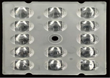 Osram 3030 Chips LED Street Light Components لنزهای 14 در 1 با 65 * 130 درجه