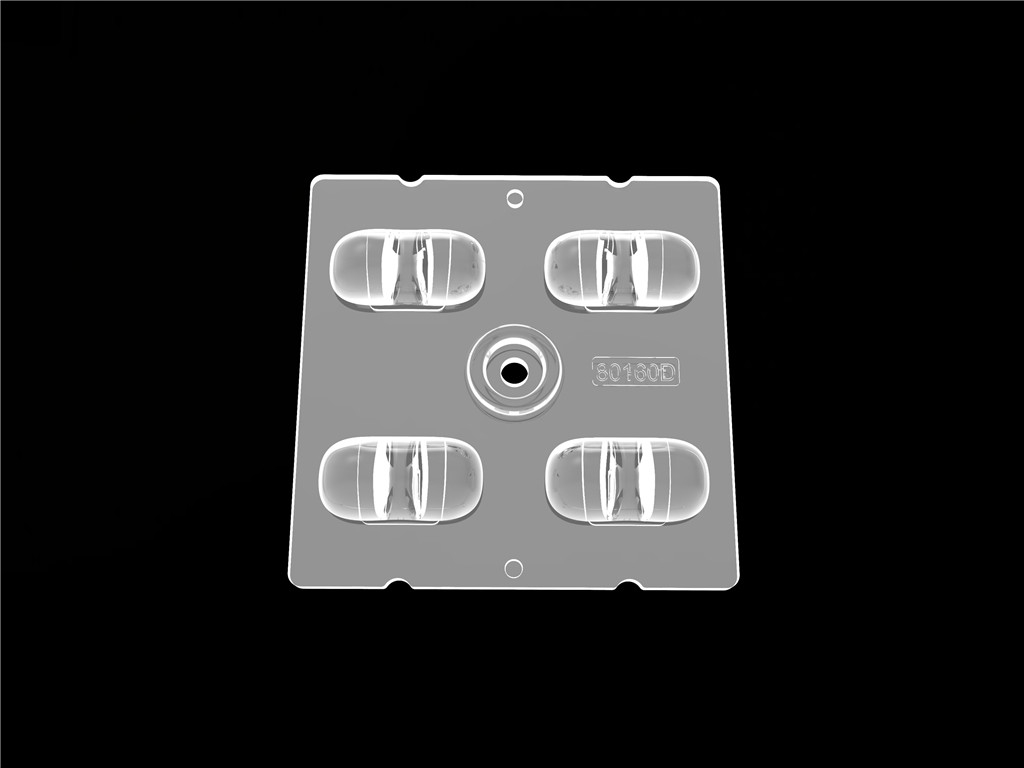 4IN1 50 * 50mm 80 * 160 درجه زاویه پرتو لنز LED Street Lighting Module برای روشنایی شهری