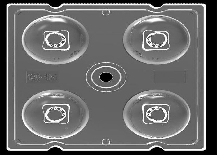 لنز روشنایی خیابانی 2x2 آرایه LED 50 * 150 درجه زاویه پرتو با LED Cree XTE
