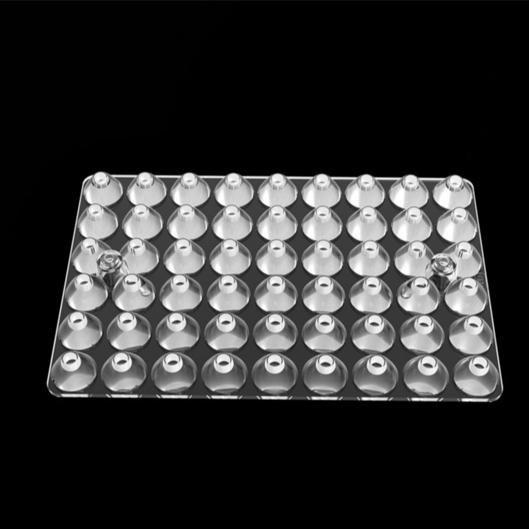 15 درجه 54 اپتیک در 1 لنز LED آرایه برای چراغ های استادیوم / چراغ های میدان / چراغ های خیابانی / روشنایی مربع