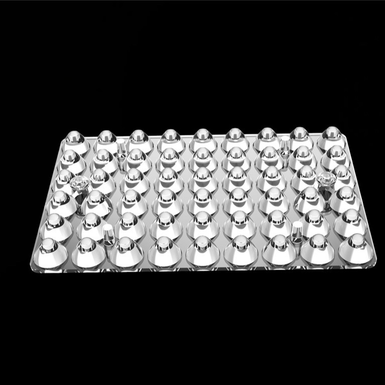 54IN1 30 درجه نور بیرونی 3030 لنز ال ای دی PC Led Optics برای نور استادیوم / چراغ های پچ L144 * W94mm