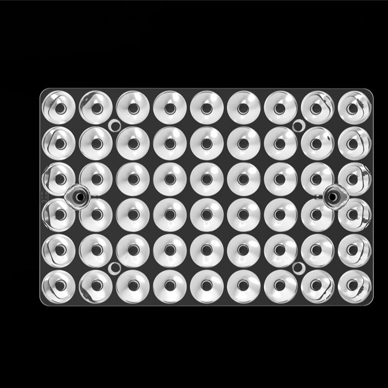 54IN1 30 درجه نور بیرونی 3030 لنز ال ای دی PC Led Optics برای نور استادیوم / چراغ های پچ L144 * W94mm