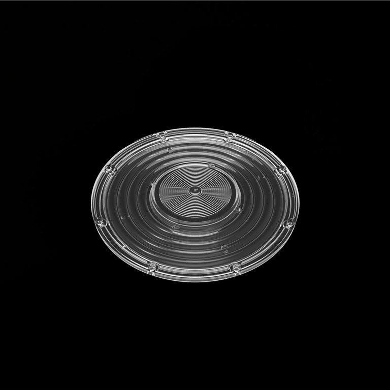 150W UFO LED High Bay Light Lens AC نوع 206mm / 90 درجه 2835/ 3030 LED PC لنز نوری