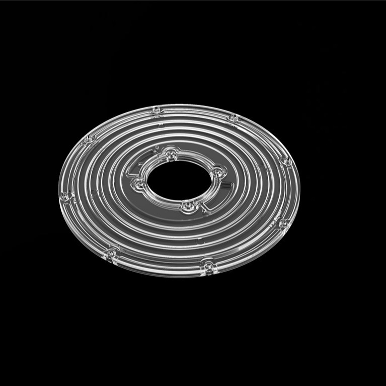 206mm قطر ماژول گرد لنز برای High Bay Light UFO لنز 90 درجه φ206mm PC لنز LED