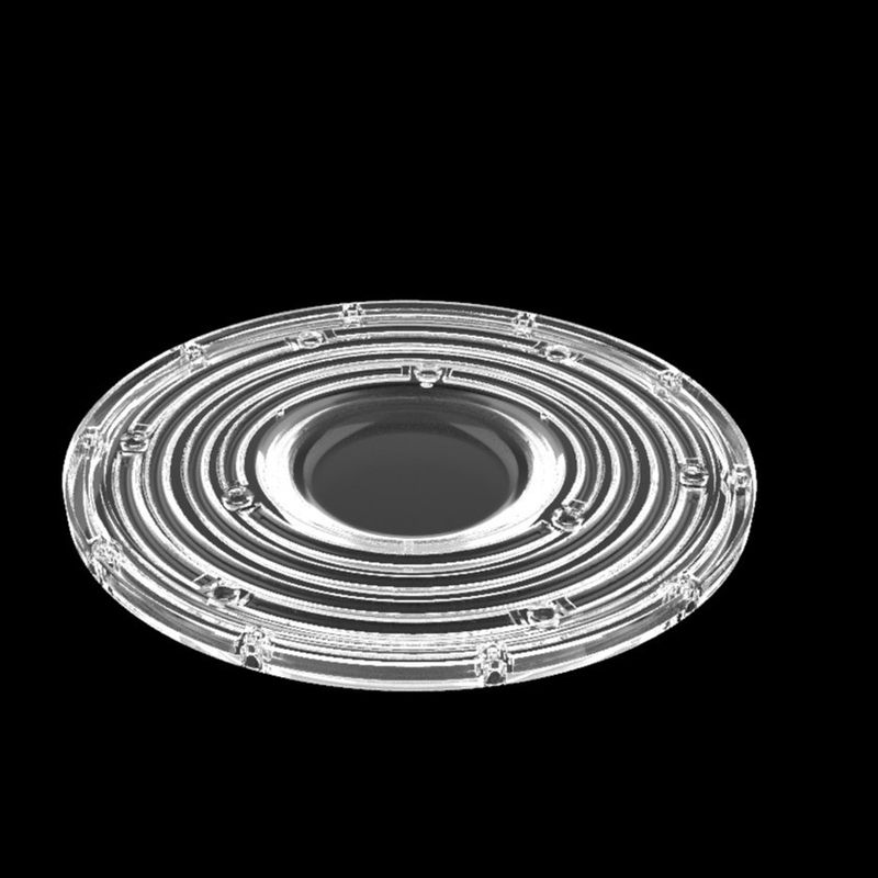 φ235mm دور UFO High Bay Light Lens 100W 150W 3030 لامپ معدن Led Lens 90 درجه لنز نوری LED