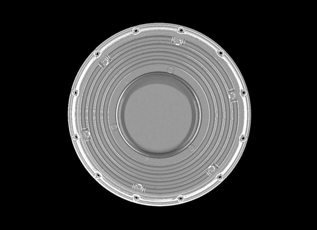 200W φ265mm SMD3030 PC LED UFO Bay Light با زاویه 90 درجه شعاع IP66 سطح حفاظت