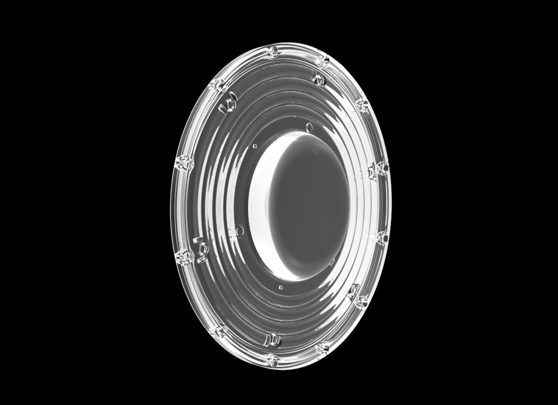 200W φ265mm SMD3030 PC LED UFO Bay Light با زاویه 90 درجه شعاع IP66 سطح حفاظت
