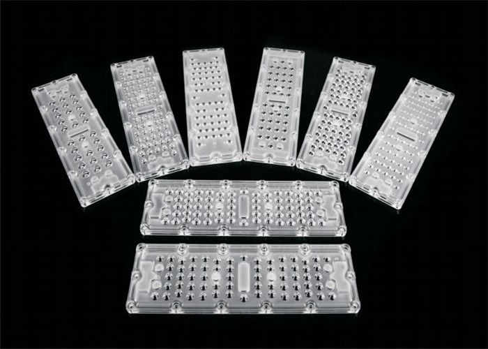 لنز نامتقارن چراغ لنز 80 * 150 درجه لنز نوری نور خیابانی با هیئت مدیره PCB