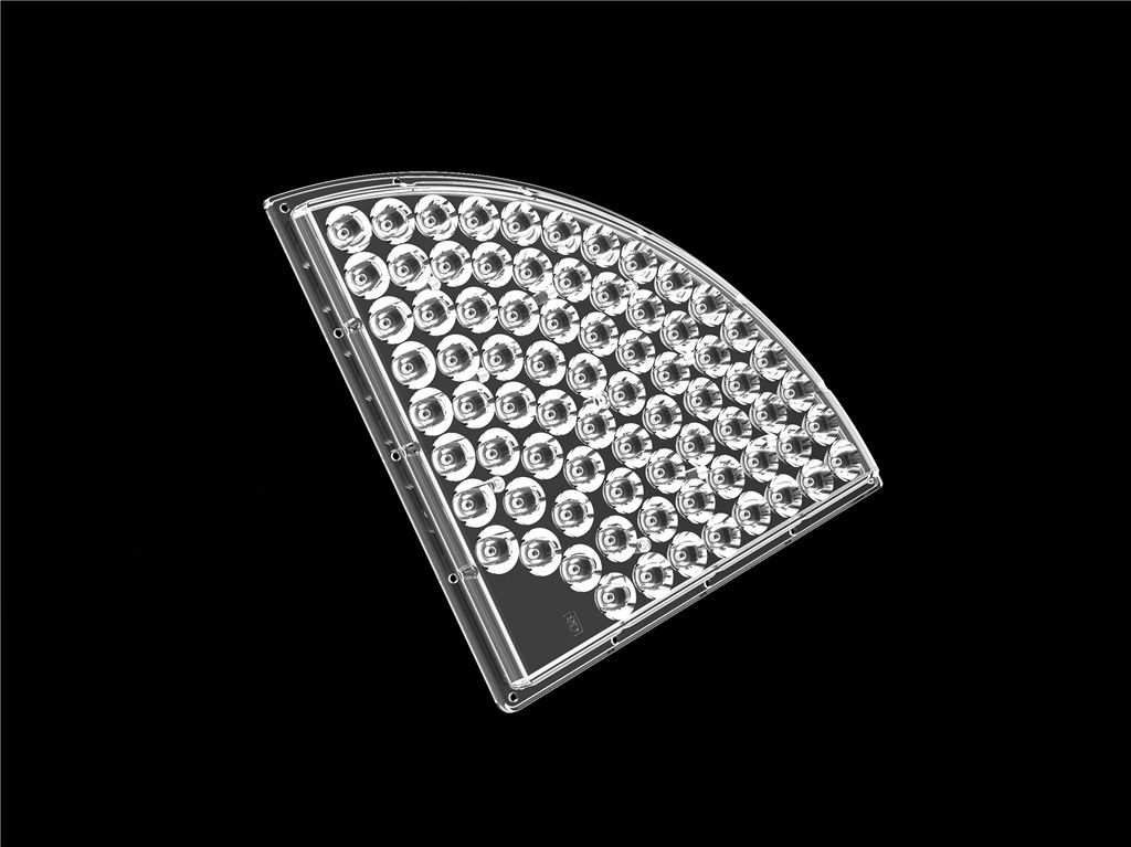 76 در 1 لنز اپتیک LED برای نور خیره بالا 90 درجه زاویه پرتو