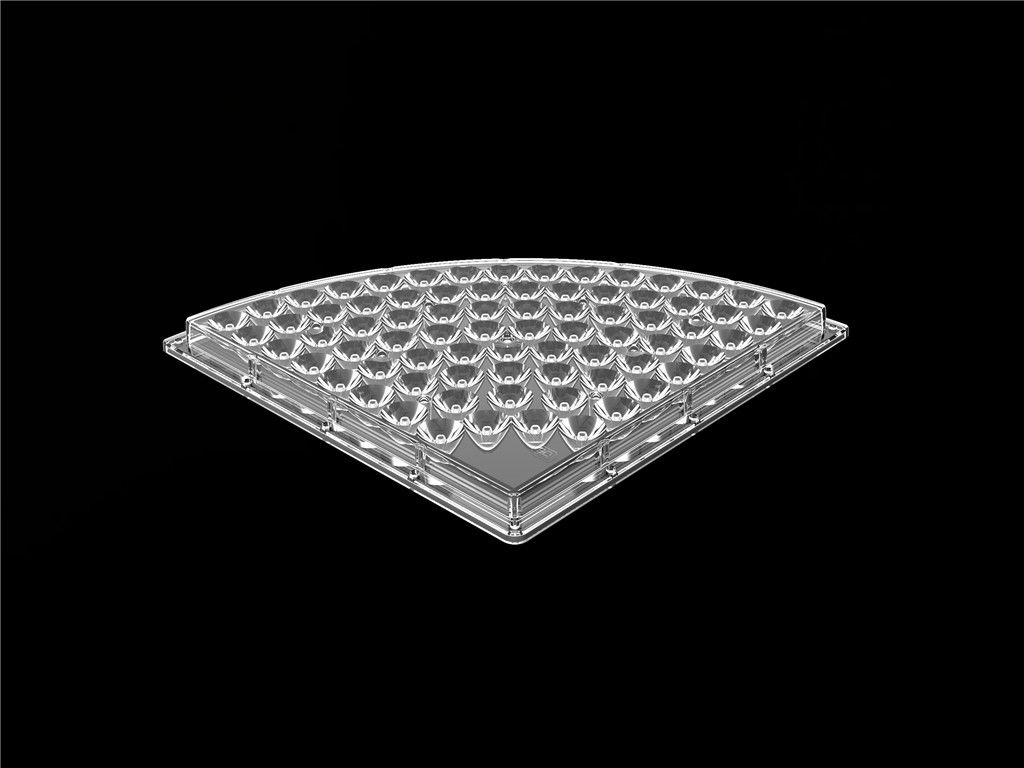 76 در 1 لنز اپتیک LED برای نور خیره بالا 90 درجه زاویه پرتو