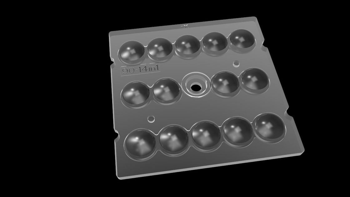 14 در 1 Optics PMMA برای نورپردازی، 90 درجه آرایه لنز چراغ برای روشنایی تونل